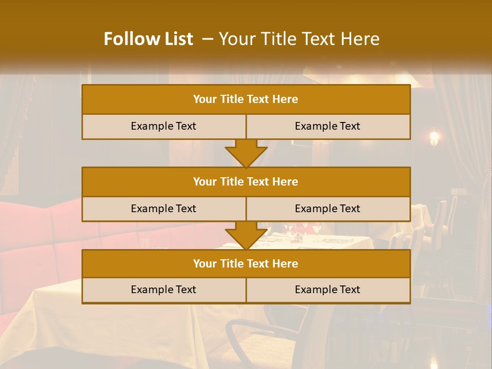 Meal Hall Curtain PowerPoint Template