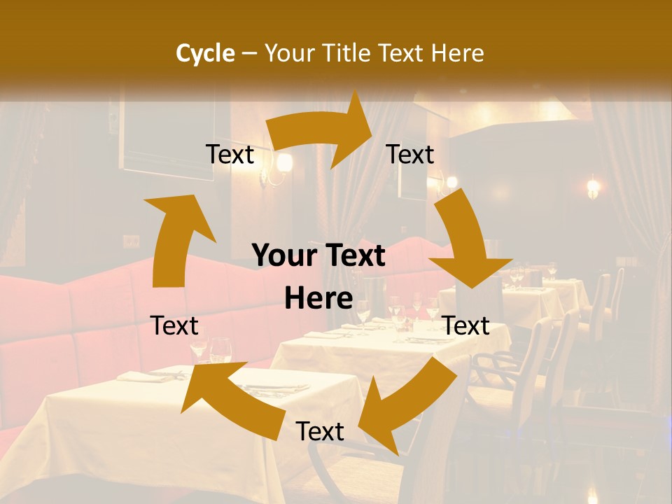 Meal Hall Curtain PowerPoint Template