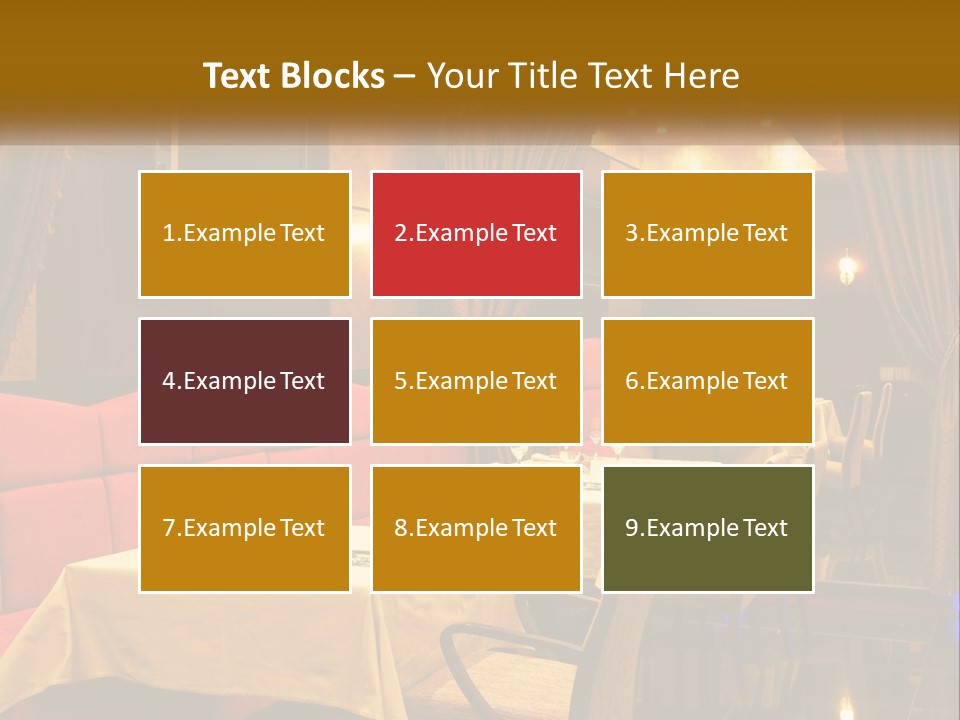 Meal Hall Curtain PowerPoint Template