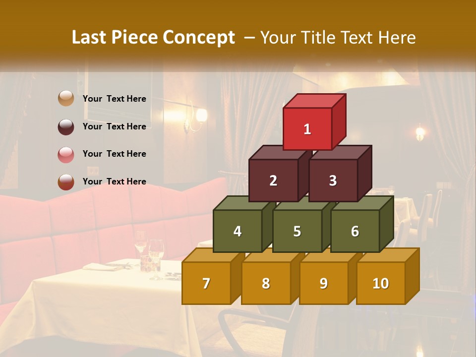 Meal Hall Curtain PowerPoint Template