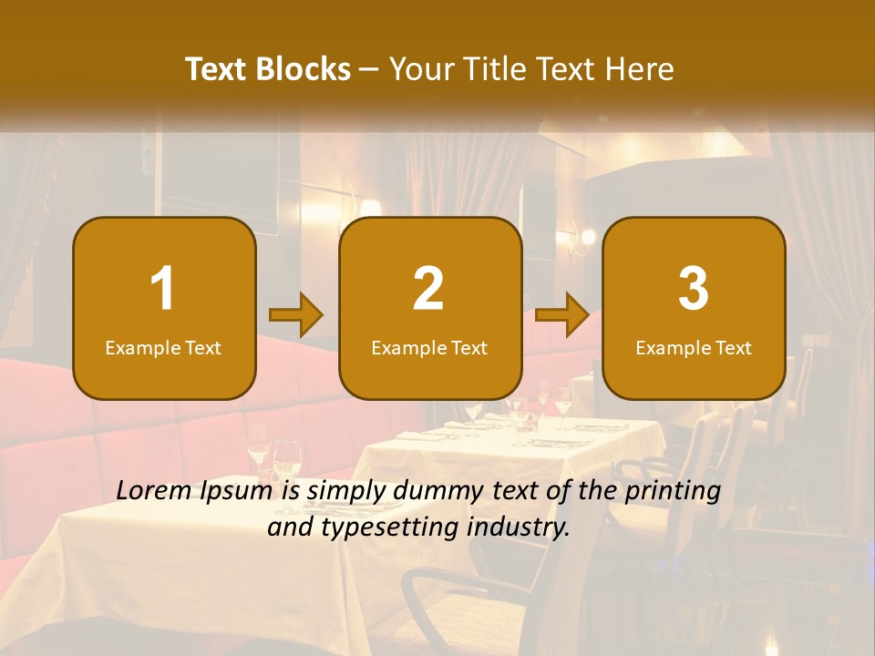 Meal Hall Curtain PowerPoint Template