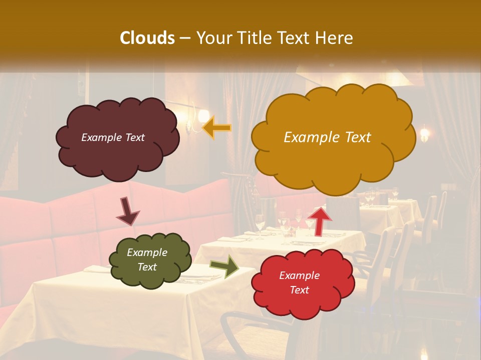 Meal Hall Curtain PowerPoint Template