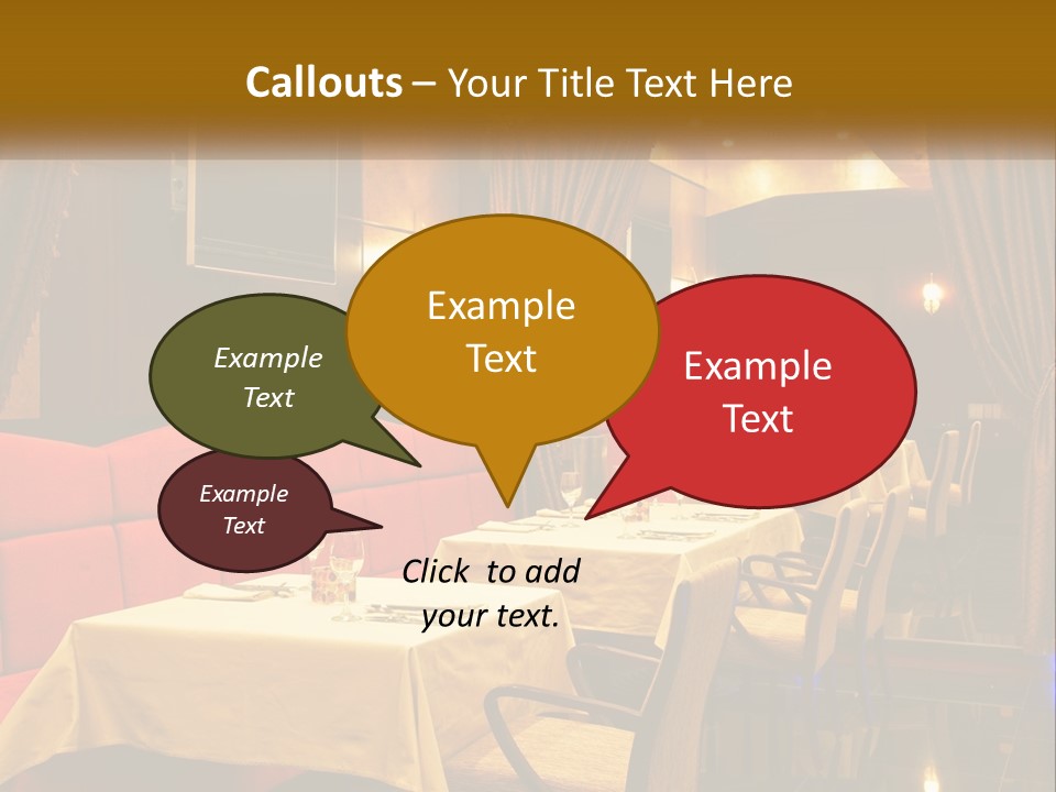 Meal Hall Curtain PowerPoint Template