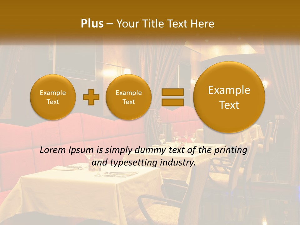 Meal Hall Curtain PowerPoint Template