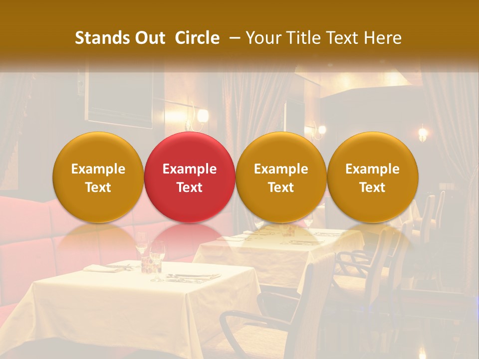 Meal Hall Curtain PowerPoint Template