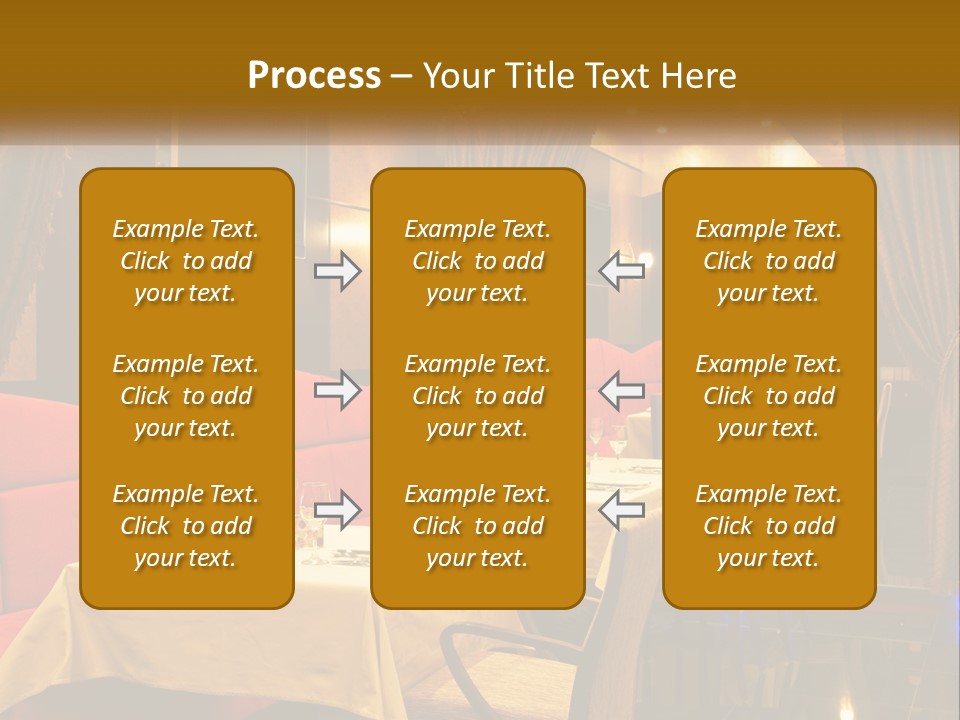 Meal Hall Curtain PowerPoint Template