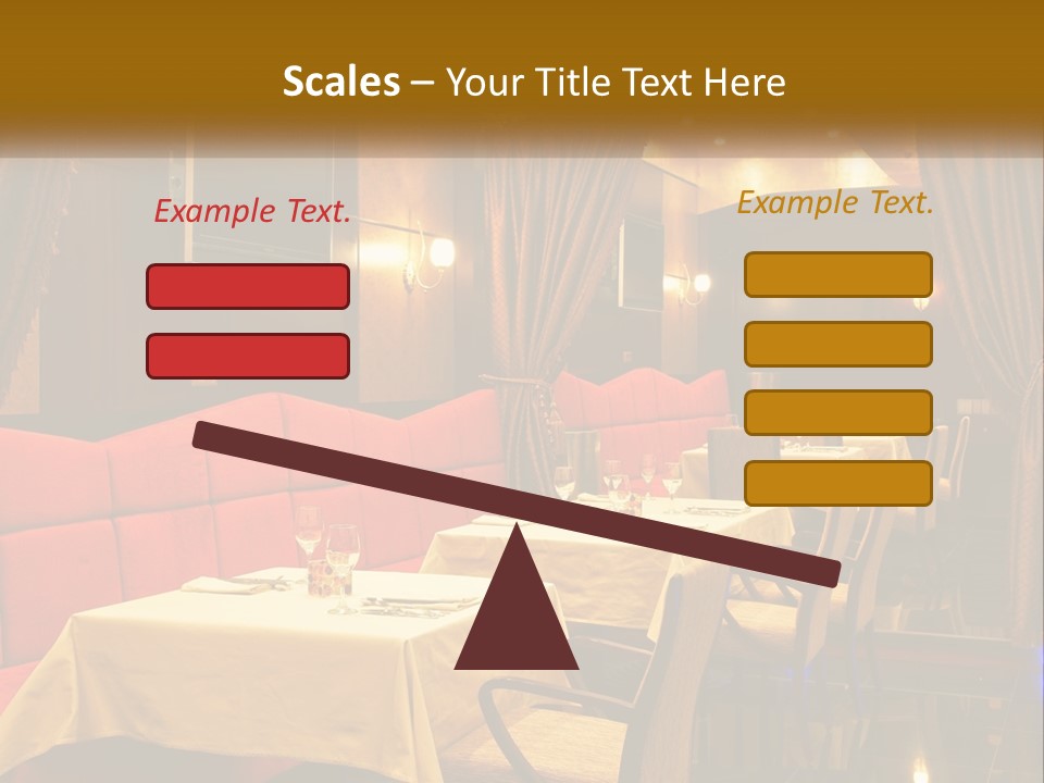Meal Hall Curtain PowerPoint Template