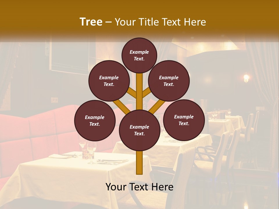 Meal Hall Curtain PowerPoint Template