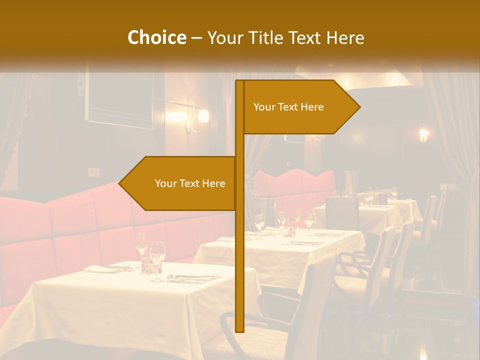 Meal Hall Curtain PowerPoint Template