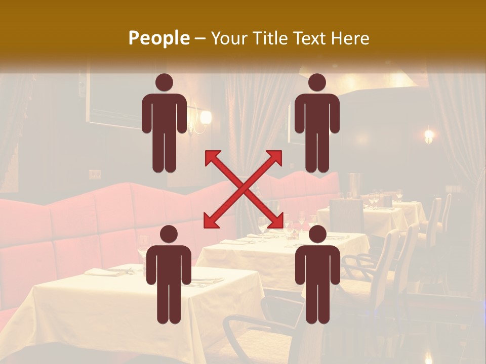 Meal Hall Curtain PowerPoint Template