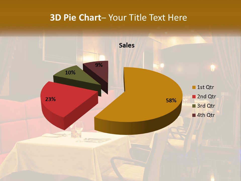 Meal Hall Curtain PowerPoint Template
