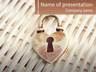 Lock Love Wattled PowerPoint Template