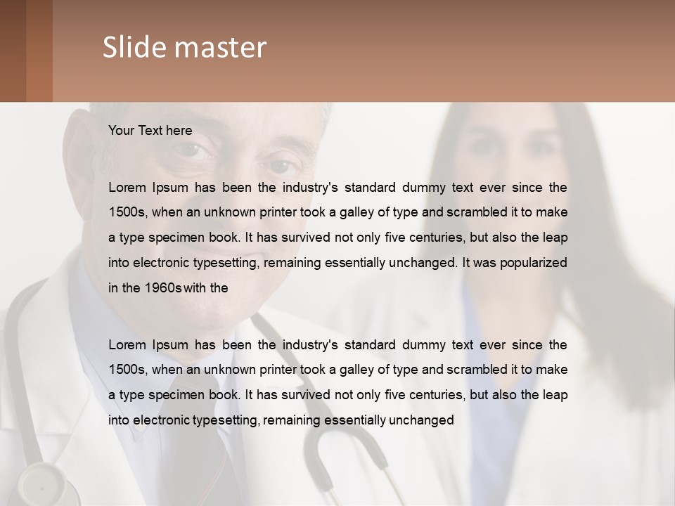 Mature Ethnic Adult PowerPoint Template