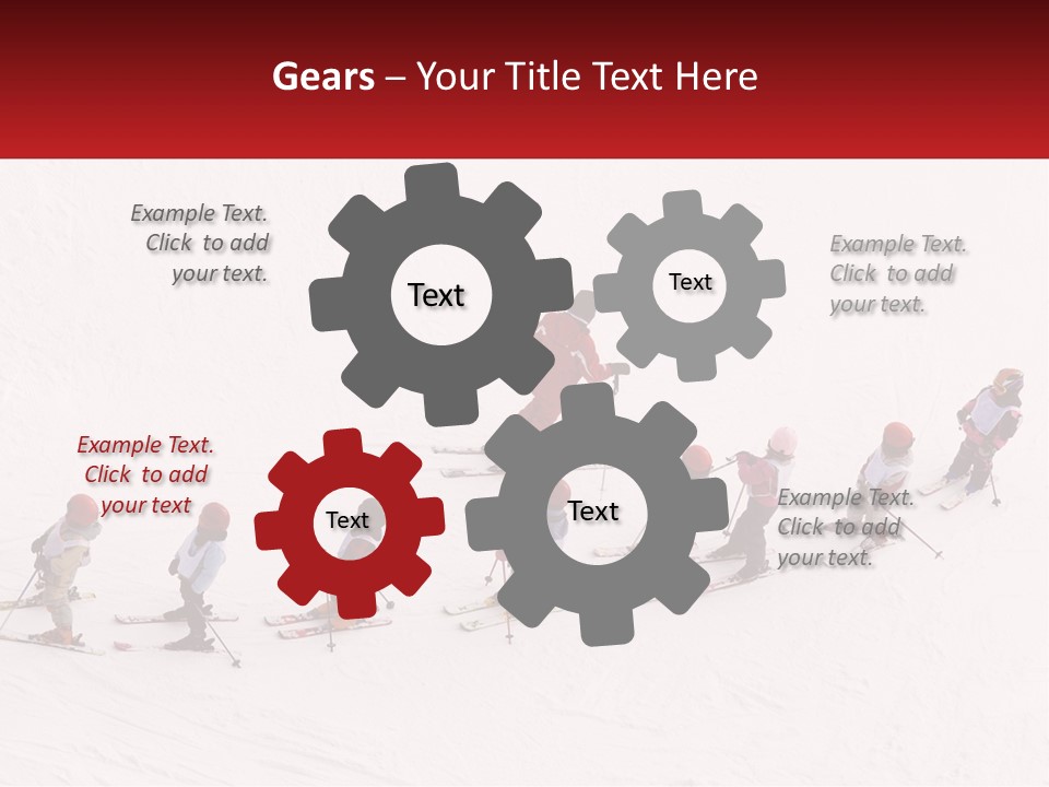 Exercise Ski Work PowerPoint Template