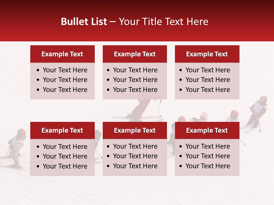 Exercise Ski Work PowerPoint Template