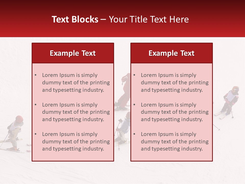 Exercise Ski Work PowerPoint Template