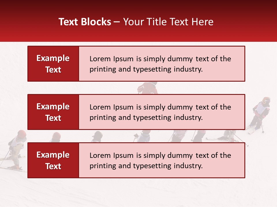 Exercise Ski Work PowerPoint Template