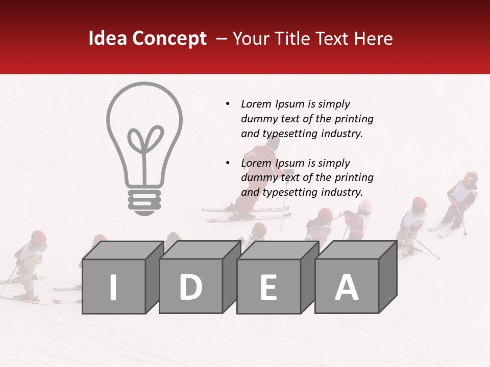 Exercise Ski Work PowerPoint Template