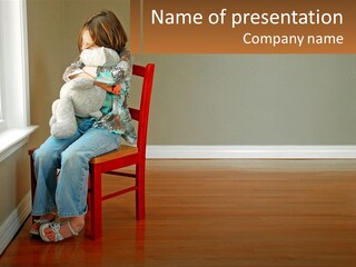 Hurt Red Sad PowerPoint Template