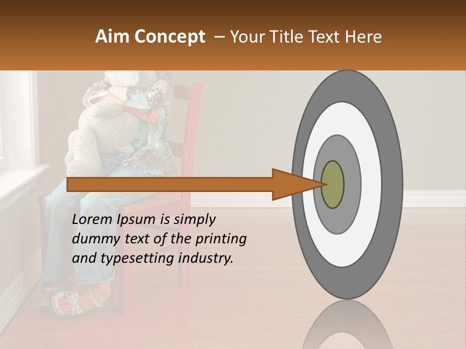 Hurt Red Sad PowerPoint Template