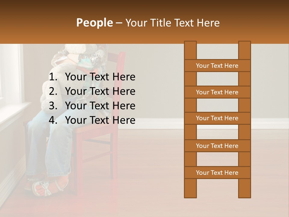 Hurt Red Sad PowerPoint Template