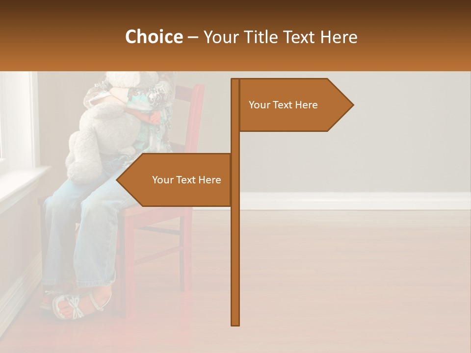 Hurt Red Sad PowerPoint Template