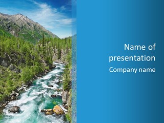 Wilderness Bank Vista PowerPoint Template