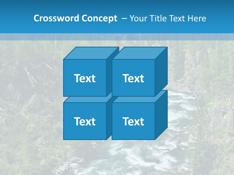 Wilderness Bank Vista PowerPoint Template