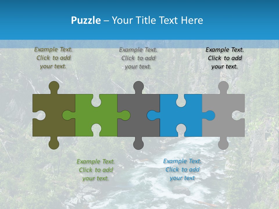 Wilderness Bank Vista PowerPoint Template