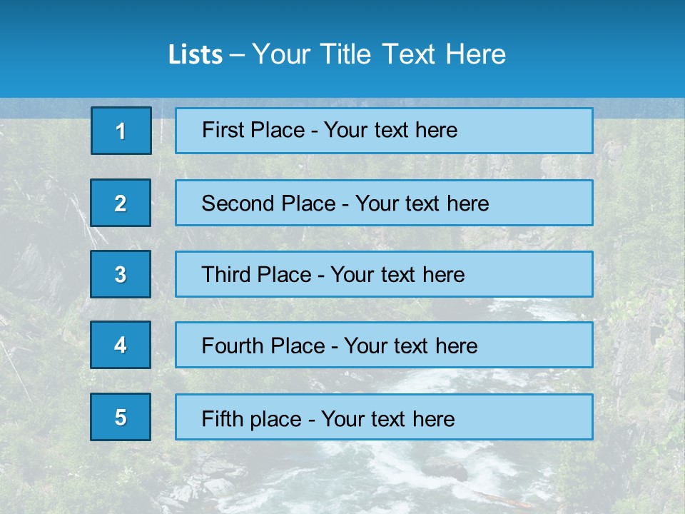 Wilderness Bank Vista PowerPoint Template