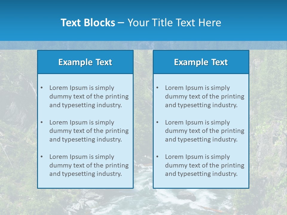 Wilderness Bank Vista PowerPoint Template