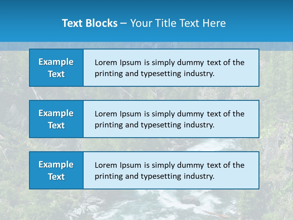 Wilderness Bank Vista PowerPoint Template