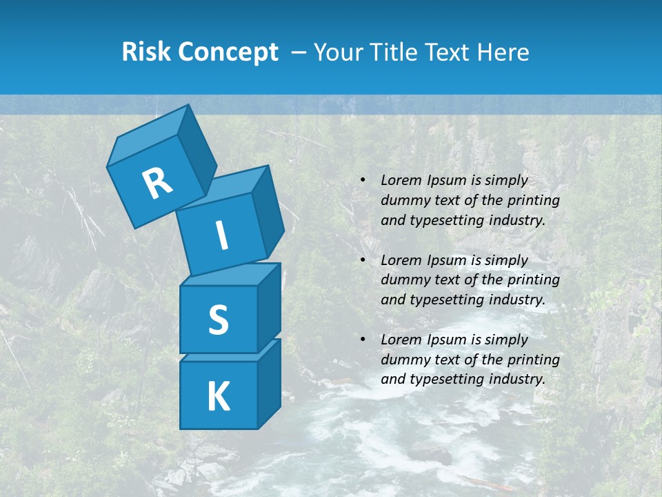 Wilderness Bank Vista PowerPoint Template