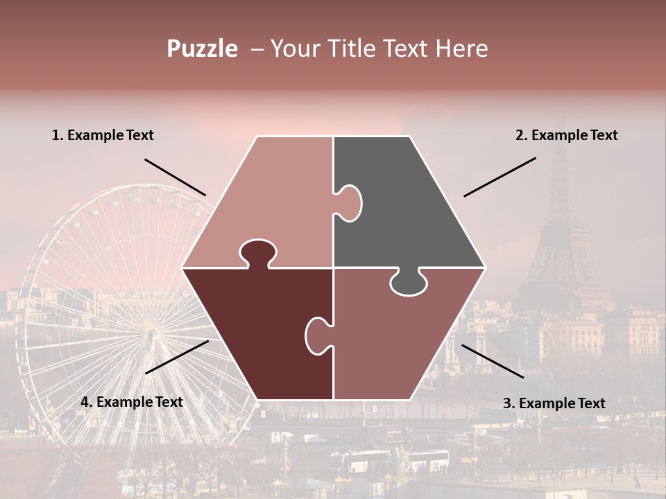 Ferris Wheel In Paris PowerPoint Template