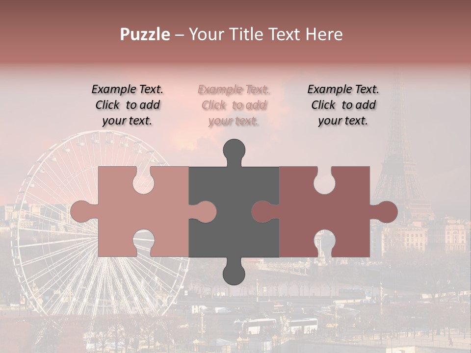 Ferris Wheel In Paris PowerPoint Template