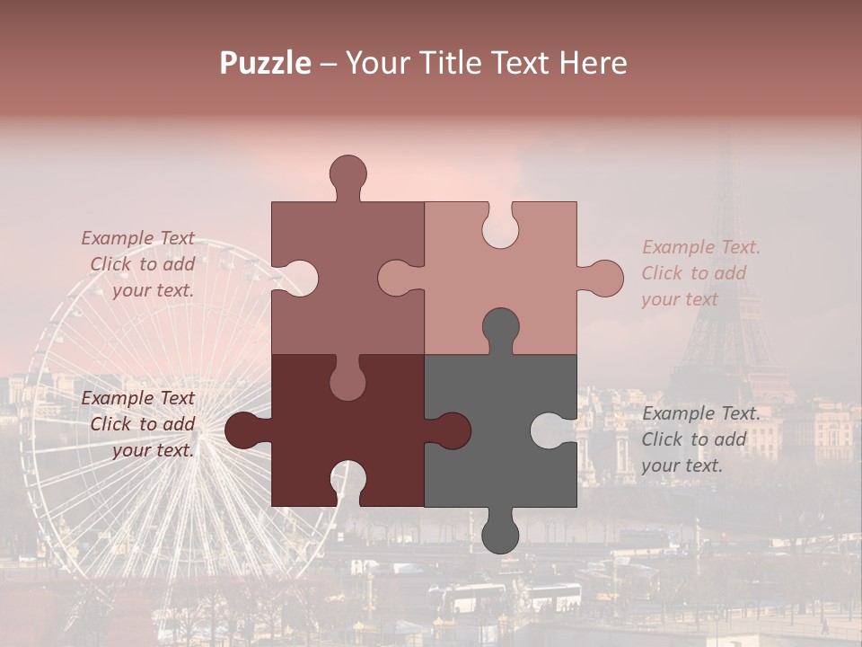 Ferris Wheel In Paris PowerPoint Template