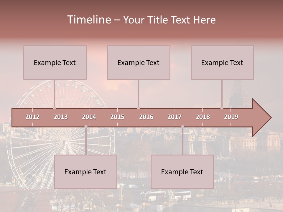 Ferris Wheel In Paris PowerPoint Template