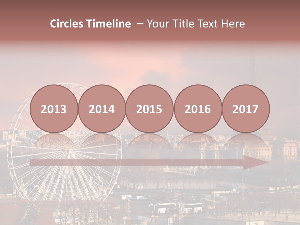 Ferris Wheel In Paris PowerPoint Template