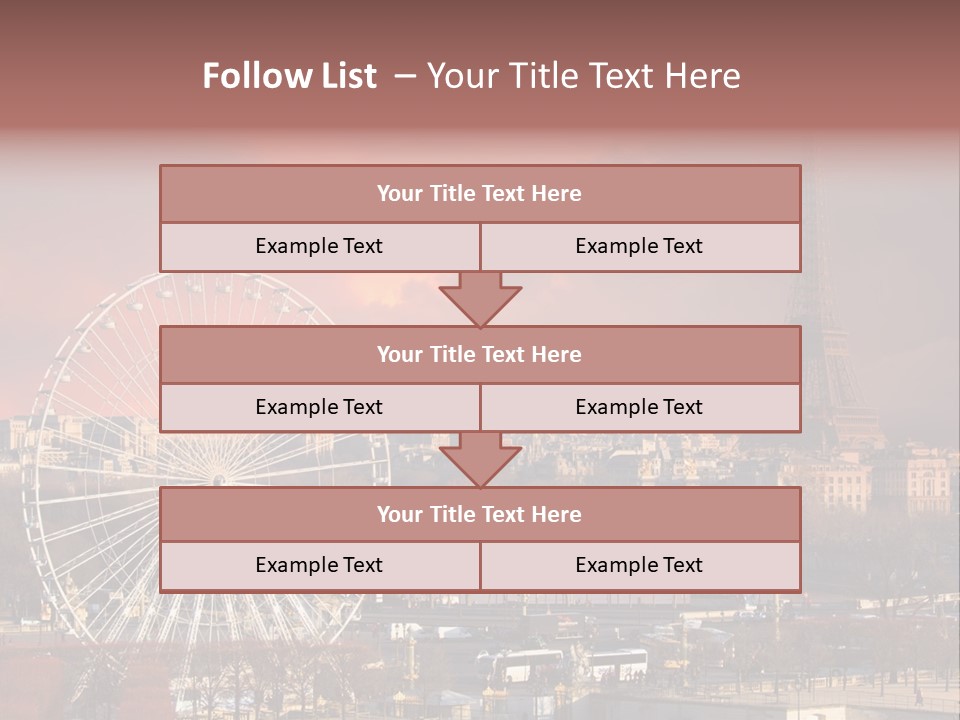 Ferris Wheel In Paris PowerPoint Template