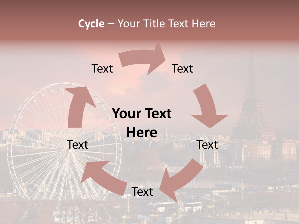 Ferris Wheel In Paris PowerPoint Template