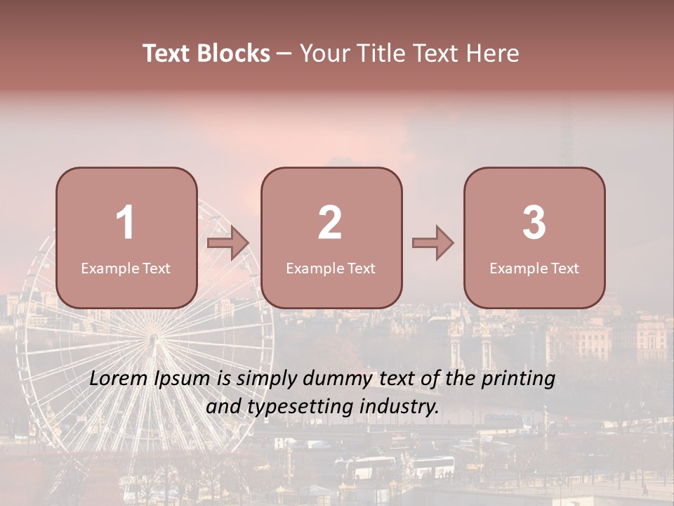 Ferris Wheel In Paris PowerPoint Template
