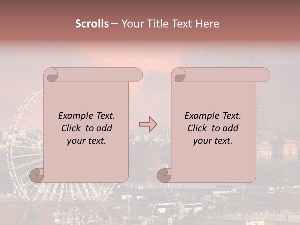 Ferris Wheel In Paris PowerPoint Template