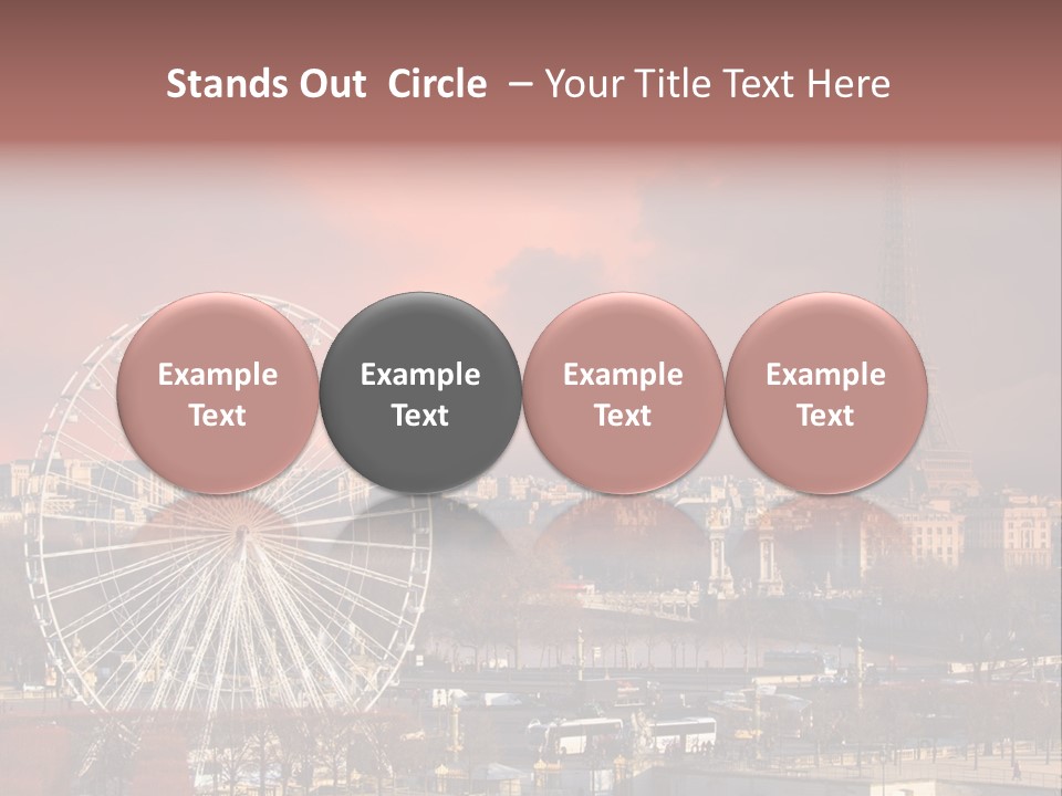 Ferris Wheel In Paris PowerPoint Template
