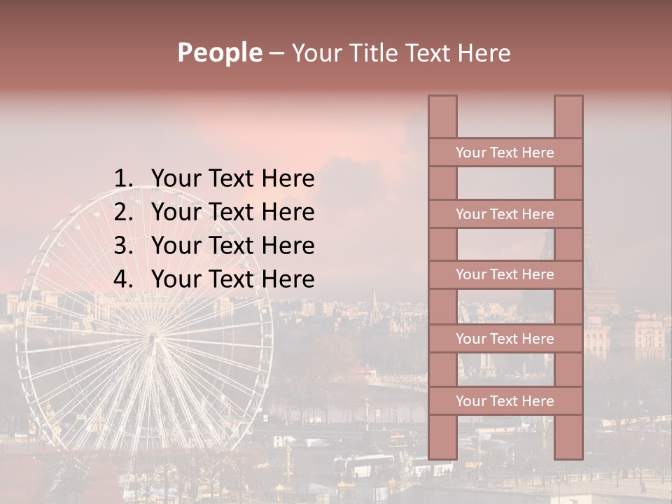 Ferris Wheel In Paris PowerPoint Template