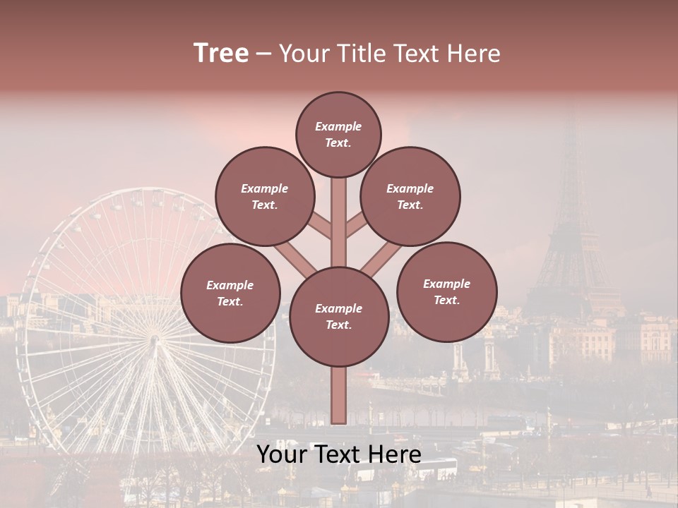 Ferris Wheel In Paris PowerPoint Template