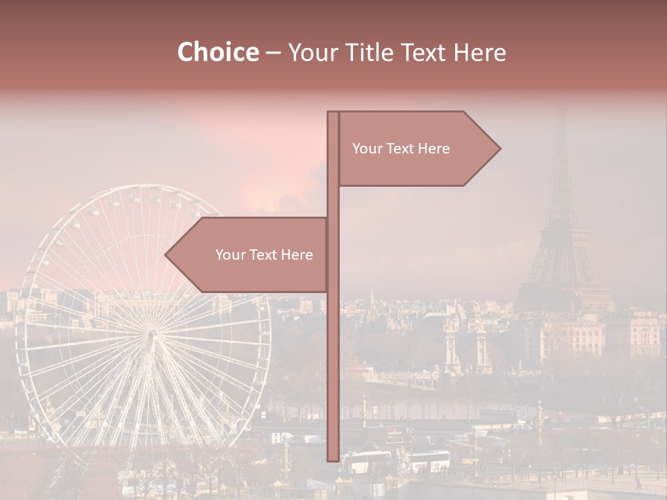 Ferris Wheel In Paris PowerPoint Template