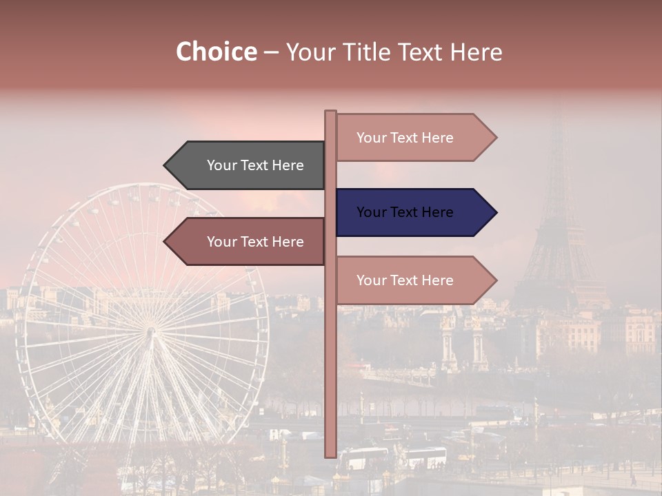 Ferris Wheel In Paris PowerPoint Template