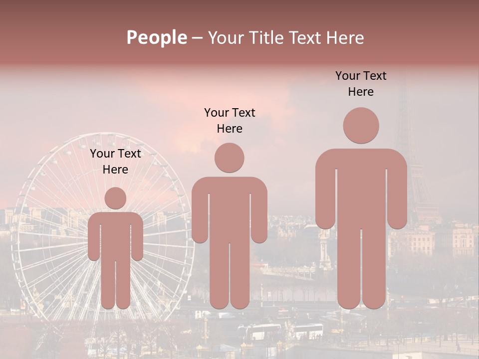 Ferris Wheel In Paris PowerPoint Template