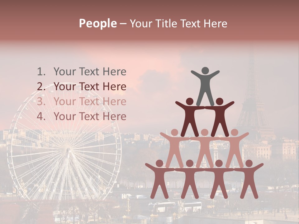 Ferris Wheel In Paris PowerPoint Template