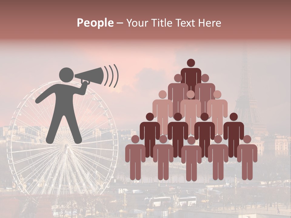 Ferris Wheel In Paris PowerPoint Template